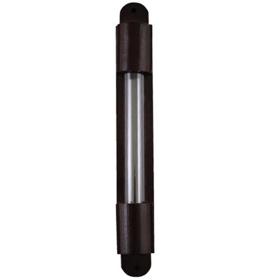 Mezuzah Cover 15 Cm - Wood/Glass Tube