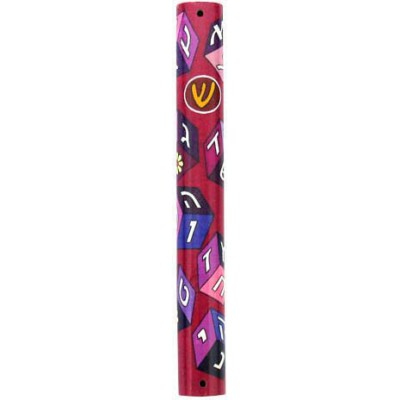 Mezuzah Cover 10 Cm - Aleph Bet Girl