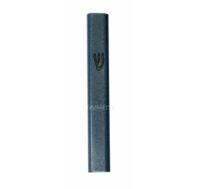 Mezuzah Cover Aluminum  Blue