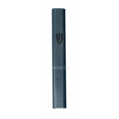 Mezuzah Cover Aluminum  Blue