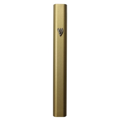 Mezuzah Cover 15 Cm Gold Aluminum