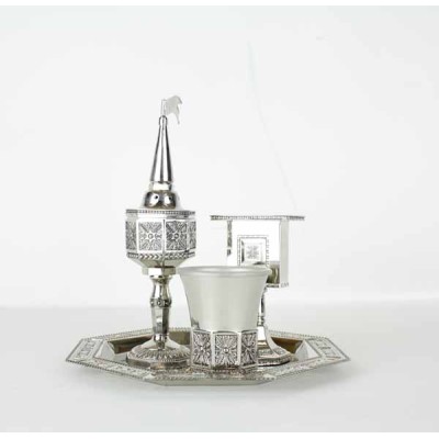 Havdalah Set Nickel Octagon