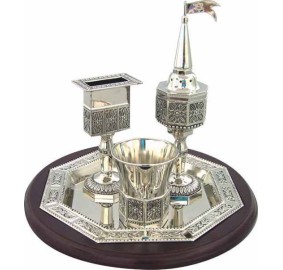 Havdalah Set - Wood Base