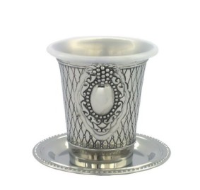 Kiddush Cup Set Silver Plated