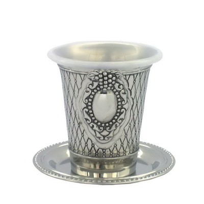 Kiddush Cup Set Silver Plated