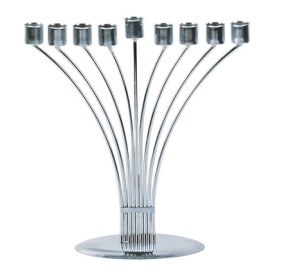 Menorah "String" Metal