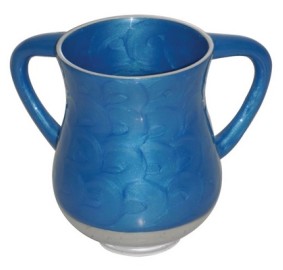 Wash Cup Aluminum Elegant Blue