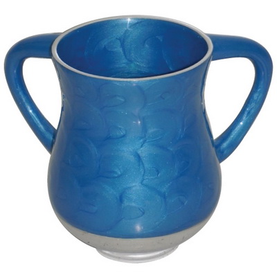 Wash Cup Aluminum Elegant Blue