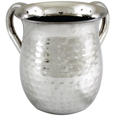 Wash Cup Stainless Steel Hammered