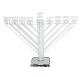 Crystal Rambam Menorah