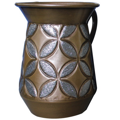 Wash Cup Tin Elegant Brown