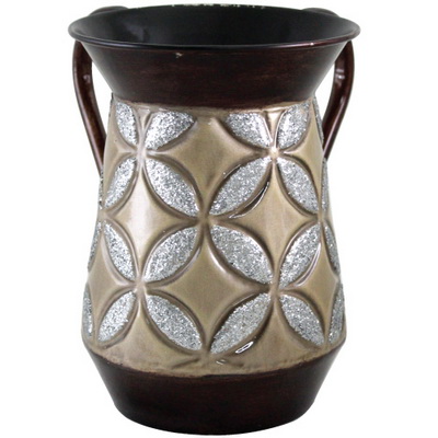 Wash Cup Tin Elegant Brown