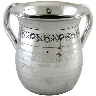 Wash Cup Stainless Steel Hammered