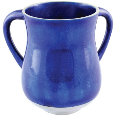 Wash Cup Aluminum Elegant Blue Glitter