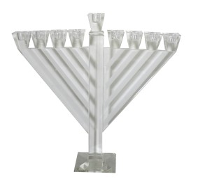 Crystal Rambam Menorah 40 Cm