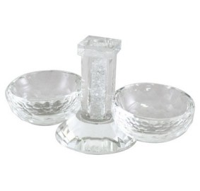 Crystal Salt Holder Glass Chip