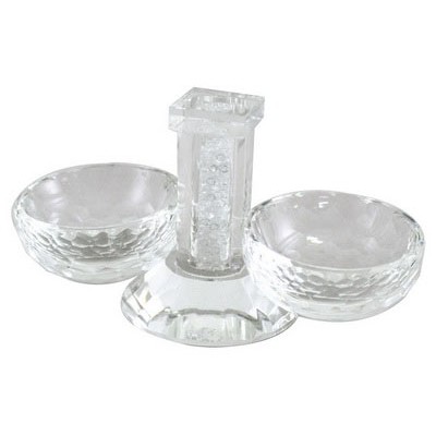 Crystal Salt Holder Glass Chip