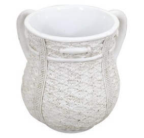 Wash Cup - Ivory Wicker