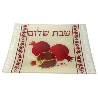 Challah Tray Glass 