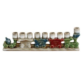 Menorah Ceramic Quaint Train