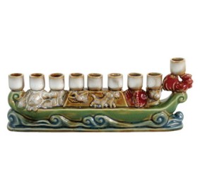 Menorah Ceramic Quaint Noah's Ark