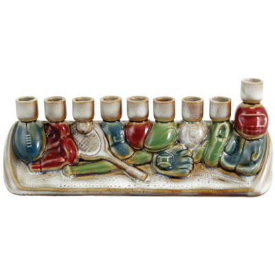 Menorah Ceramic Quaint Sports