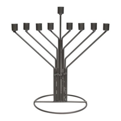 Rambam Menorah - Silver 