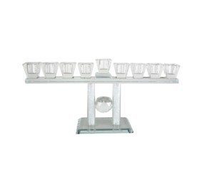 Menorah Crystal Elegant "Broken Glass"