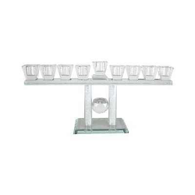 Menorah Crystal Elegant "Broken Glass"