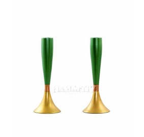 Anodized Candlesticks - Green/Orange/Gold