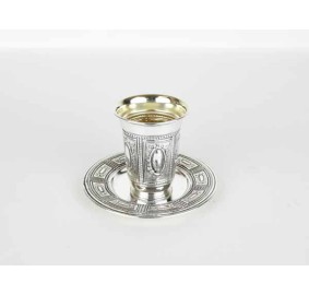 Kiddush Cup Set Silver Coated