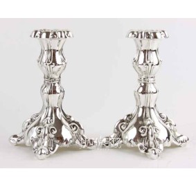 Silver Plated Candlesticks Pair