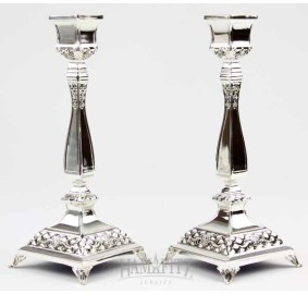 Silver Plated Candlesticks Pair