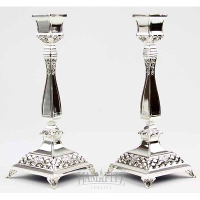 Silver Plated Candlesticks Pair