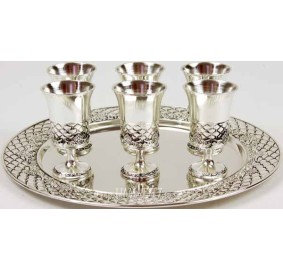 Liquor Set - 6 Cups With Tray