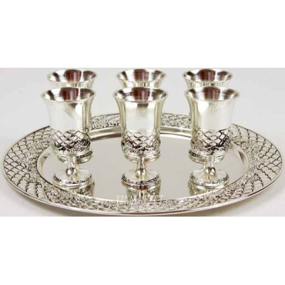 Liquor Set - 6 Cups With Tray