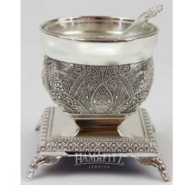 Salt Dish Filigree Silverplate