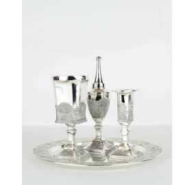 Silver Plated Havdallah Set - Filigree