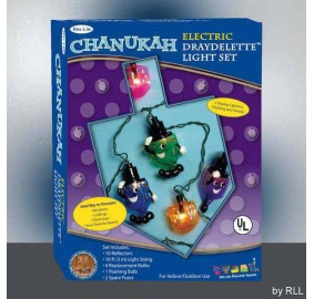 Chanukah Electric Draydelette Light Set