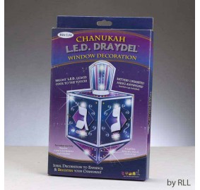 Chanukah L.E.D. Dreidel Window Decoration