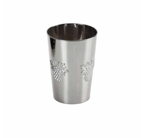 Silver-Like Plastic Kiddush Cups, 10 Pieces