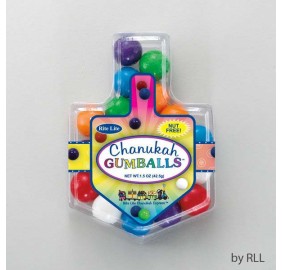 Chanukah Gumballs In Dreidel Shaped Box