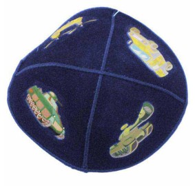 Clip Kippah Blue Tanks