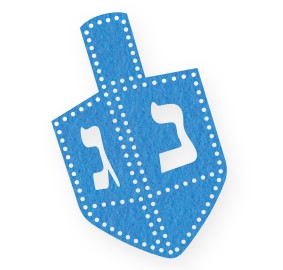 Chanukah Dreidel Placemat