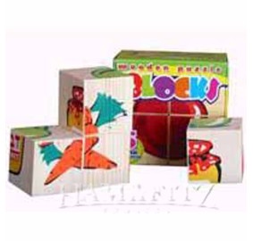 Wooden Rosh Hashana Blocks