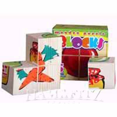 Wooden Rosh Hashana Blocks