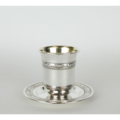 Silver Coated Kiddush Cup Set