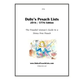 Duby's Pesach Lists