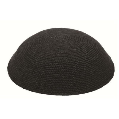 Dmc Black Knit Yarmulka 19Cm