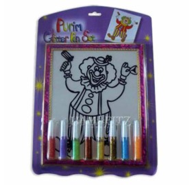 Purim Glitter Pen Set